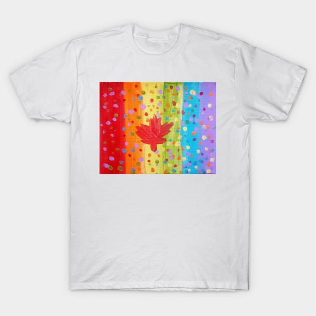 Canadian Flag by 9yr old girl T-Shirt by Milos82